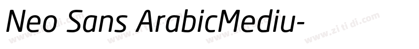 Neo Sans ArabicMediu字体转换